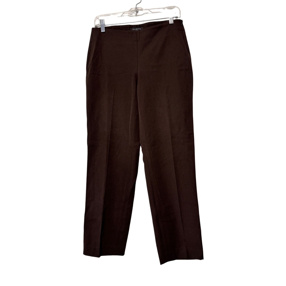 Talbots Petites‎ Heritage Brown Straight Leg Career Pants Size 6P